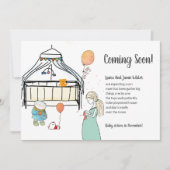 Waterverf Zwangerschap Baby baby Zwangerschap Aankondiging (Voorkant)