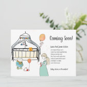 Waterverf Zwangerschap Baby baby Zwangerschap Aankondiging (Staand voorkant)