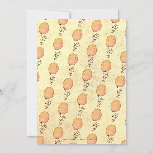 Waterverf Zwangerschap Baby baby Zwangerschap Aankondiging (Achterkant)