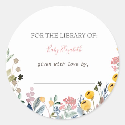 Waterverf Zwangerschap Zwangerschap Zwangerschap Ronde Sticker (Voorkant)