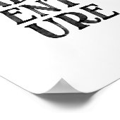 Waterverf zwart adventure print (Hoek)