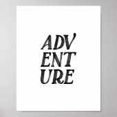Waterverf zwart adventure print (Voorkant)