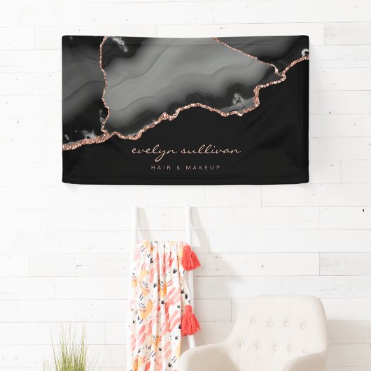 waterverf zwart agate spandoek (Insitu)