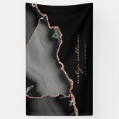 waterverf zwart agate spandoek (Verticaal)