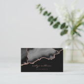 waterverf zwart agate visitekaartje (Staand voorkant)