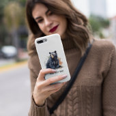 Waterverf Zwart Beer Woodland Art, op maat Case-Mate iPhone Case