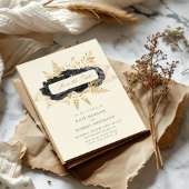 Waterverf Zwart Goud Rozen Save The Date