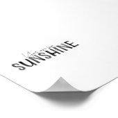 waterverf zwart Je bent mijn Sunshine Art print (Hoek)