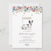 Waterverf Zwart-wit Franse Bulldog Verjaardag Kaart (Voorkant)