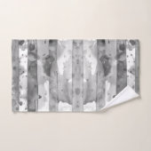 Waterverf Zwart-wit Gestreept Bad Handdoek (Handdoek)