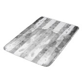 Waterverf zwart-wit gestreept badmat (Gekanteld)