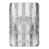 Waterverf zwart-wit gestreept badmat (Voorkant Verticaal)