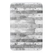 Waterverf Zwart-wit Gestreept Badmat (Voorkant Verticaal)