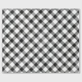 Waterverf zwart-wit patroon cadeaupapier (Vlak)