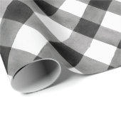 Waterverf zwart-wit patroon cadeaupapier (Rol Hoek)