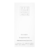 Waterverf Zwart Wit Stylist Menu Prijslijst (Achterkant)