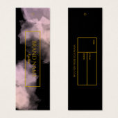 Waterverf Zwart Zakelijke Kleding Hang label | Gou Mini Visitekaartjes (Voorkant /achterkant)