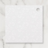 Waterverf zwarte en gouden bloemen bedankjes labels (Achterkant)