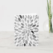 Waterverf zwarte en witte borstelslagen kaart (Voorkant)