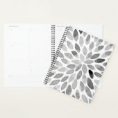 Waterverf zwarte en witte borstelslagen planner (Display)