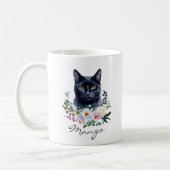 Waterverf Zwarte Kat Koffiemok (Links)