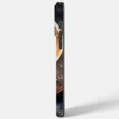  WATERVERF ZWARTE KAT MET VOLLEDIGE MOON Case-Mate iPhone CASE (Achterkant / Links)