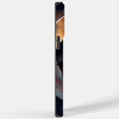  WATERVERF ZWARTE KAT MET VOLLEDIGE MOON Case-Mate iPhone CASE (Achterkant / Rechts)