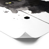 waterverf zwarte katten poster (Hoek)
