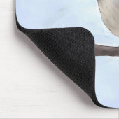 Waterverf zwarte kippen Mousepad Muismat (Hoek)