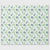 Waterverf zwarte olijfwijnstok cadeaupapier (Vlak)