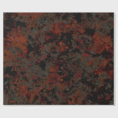 Waterverf zwarte rode grijze verf plastic Abstract Cadeaupapier (Vlak)