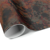 Waterverf zwarte rode grijze verf plastic Abstract Cadeaupapier (Rol Hoek)