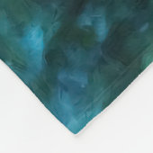 Waterverf Zwemmen Zee Schildpad Fleece Deken (Hoek)