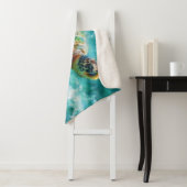 Waterverf Zwemmen Zee Schildpad Sherpa Deken (In situ)