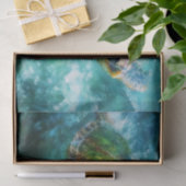 Waterverf Zwemmen Zee Turtle Decoupage Tissuepapier (Geschenk)