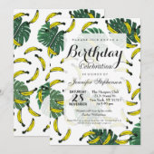 Waterverf Zwitsers Plant en bananen Kaart (Voorkant / Achterkant)