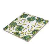 Waterverf Zwitsers Plant en bananen Tegeltje (Zijkant)