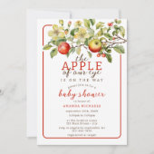 Waterverfappel onze oogappel herfst babyshower kaart (Voorkant)