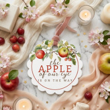 Waterverfappel van onze oogappel herfst baby showe