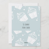 Waterverfballon Cupcake Valentijnskaart Feestdagenkaart (Achterkant)