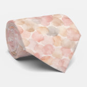 Waterverfblobpatroon Stropdas (Opgerold)