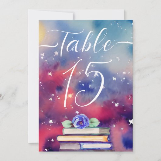 Waterverfboeken Paars & Roze Whimsical Bruiloft (Voorkant)