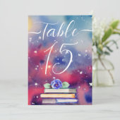 Waterverfboeken Paars & Roze Whimsical Bruiloft (Staand voorkant)