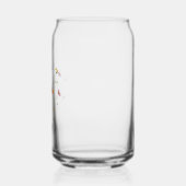 Waterverfboeket van wilde bloemen blikvorm glas (Links)