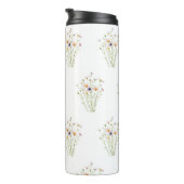 Waterverfboeket van wilde bloemen thermosbeker (Geroteerd rechts)