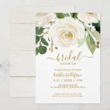 Waterverfboeket witte beplanting voor bruidsuitnod