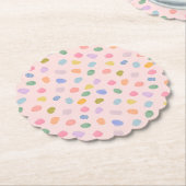 waterverfconfetti kartonnen onderzetters (Gekanteld)
