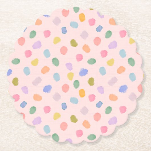 waterverfconfetti kartonnen onderzetters (Voorkant)