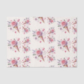 Waterverfijs met ijsjes Bruidsdiner Tissuepapier (Voorkant)