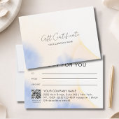 Waterverfinkt QR-code cadeaubon